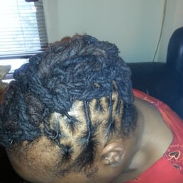 My moms hair after Rebeka worked her magic