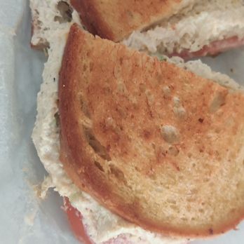 Village Kitchen - Tuna melt $9. The lady said you only receive chips and pickle if you sit in the restaurant to eat. - Breakfast & Brunch Near Me - Marmora, New Jersey