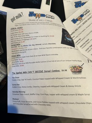 Menu photo 3 The Spelled Milk Dallas, TX Menu photo 3 The Spelled Milk Dallas, TX