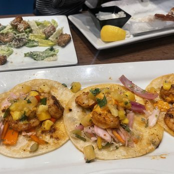 Dave & Buster's Ala Moana - SHRIMP NEW Spicy Mango Shrimp Street Tacos - Arcades Near Me - Honolulu, Hawaii