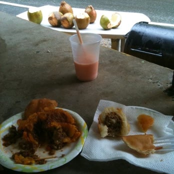 El Bosque Encantado - Meat in plaintains on left. Ohh sooo good - Food Stands Near Me El Bosque Encantado - Meat in plaintains on left. Ohh sooo good - Food Stands Near Me