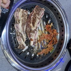 KPOT Korean BBQ & Hot Pot - Short ribs and spicy beef