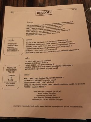Menu photo 1 Macon Bistro & Larder Washington, DC, DC Menu photo 1 Macon Bistro & Larder Washington, DC, DC