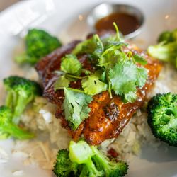 Lure Fish House - Miso Glazed Wild Salmon Bowl ($26)