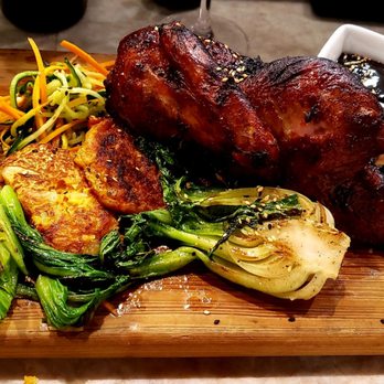 Emeril's Coastal - Peking duck with bok choy and hoisin sauce - Seafood Near Me - Miramar Beach, Florida Emeril's Coastal - Peking duck with bok choy and hoisin sauce - Seafood Near Me - Miramar Beach, Florida