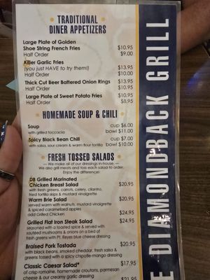 Menu photo 5 Diamondback Grill Sonora, CA