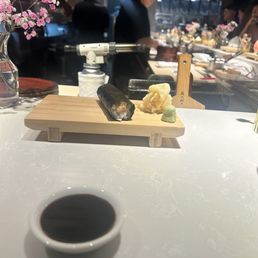 Yellowtail hand roll Yellowtail hand roll