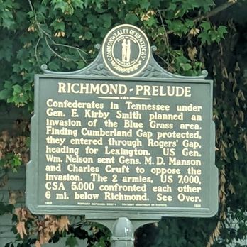 Richmond Prelude Historical Marker - Richmond Prelude/Battle Historical Marker, Berea - Landmarks & Historical Buildings Near Me - Berea, Kentucky Richmond Prelude Historical Marker - Richmond Prelude/Battle Historical Marker, Berea - Landmarks & Historical Buildings Near Me - Berea, Kentucky
