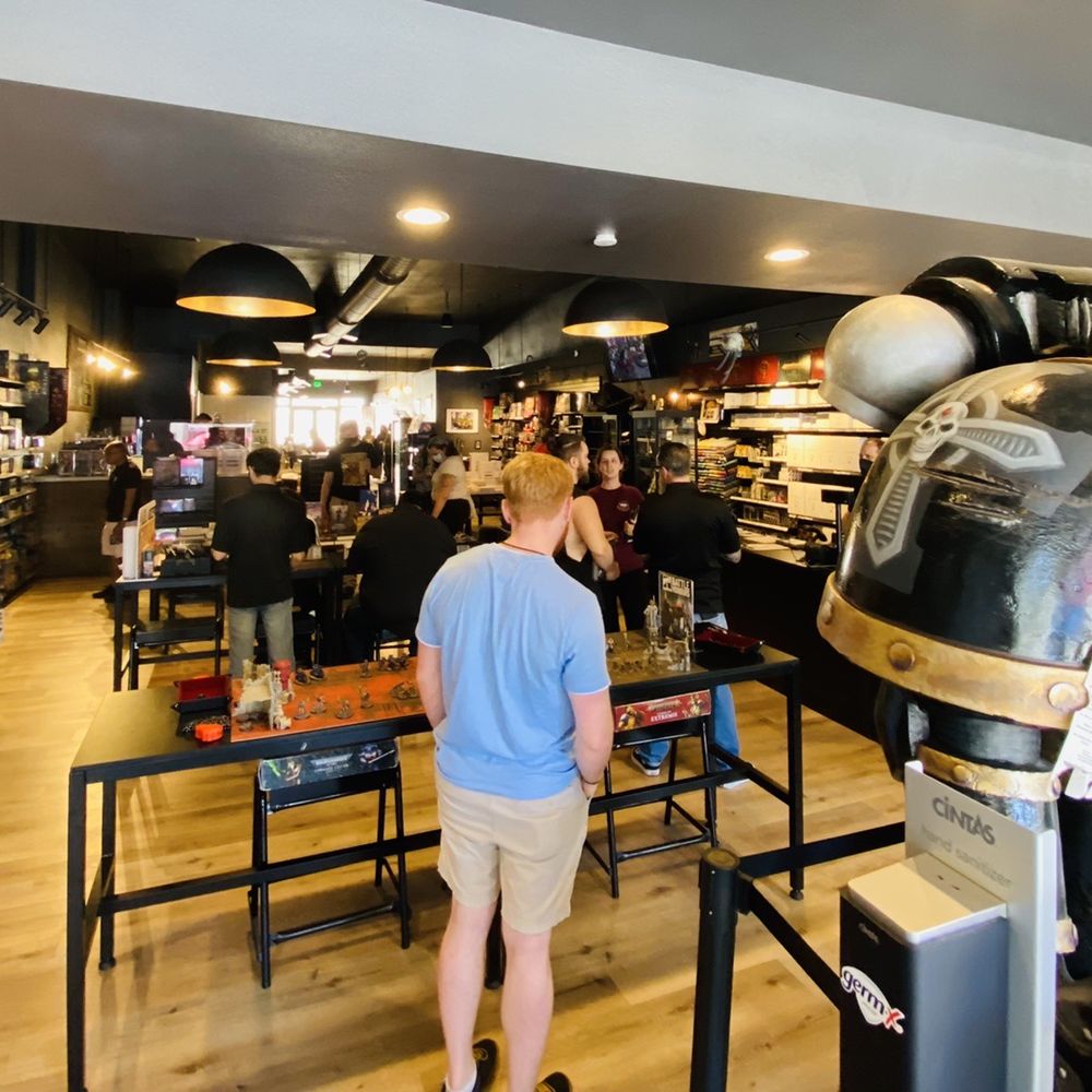Warhammer Store & Cafe - Inside - busy on a Sunday - Tabletop Games Near Me - Monrovia, California Warhammer Store & Cafe - Inside - busy on a Sunday - Tabletop Games Near Me - Monrovia, California