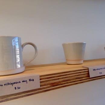 Dinosaur Coffee - Beautiful ceramics for sale by local artist Nobu Nishigawara - Coffee & Tea Near Me - Los Angeles, California