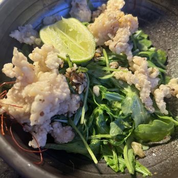 Salty Flame - Calamari (half eaten) - Asian Fusion Near Me - Miami, Florida Salty Flame - Calamari (half eaten) - Asian Fusion Near Me - Miami, Florida