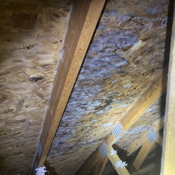 Aerolite Consulting - Mold in attic due to improper attic ventilation - Home Inspectors Near Me - Springville, Utah