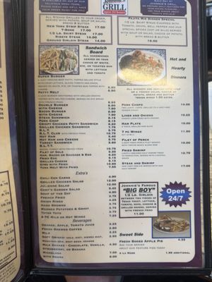 Menu photo 2 Johnnie's Grill Melrose Park, IL