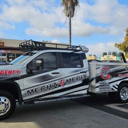 MechaMedix - One of the MechaMedix trucks parked at a gas station
