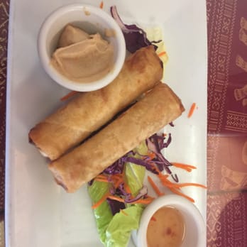 Chai Yo Thai Cuisine - Spring rolls with a light chili sauce and a peanut sauce. I liked the chili sauce more! - Thai Near Me - Riverview, Florida Chai Yo Thai Cuisine - Spring rolls with a light chili sauce and a peanut sauce. I liked the chili sauce more! - Thai Near Me - Riverview, Florida