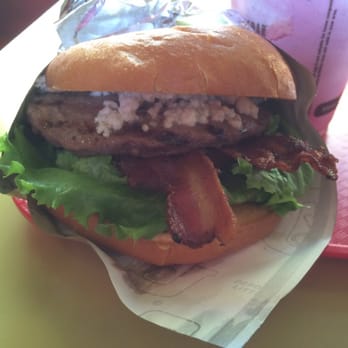 Red Mill Burgers - Blue cheese and bacon burger - Burgers Near Me - Seattle, Washington Red Mill Burgers - Blue cheese and bacon burger - Burgers Near Me - Seattle, Washington