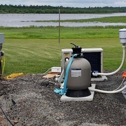 Peterson Light & Power Pros - Swimming pool electrical installation for pool pump and heat pump for pool heating
