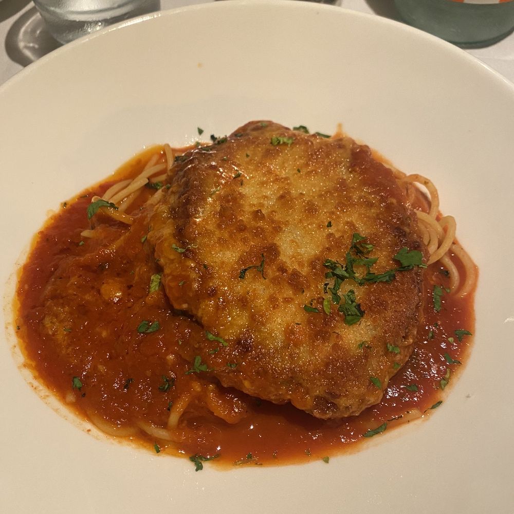 75 Main - Chicken Parmesan (with parmesan instead of mozzarella) - New American Near Me - Southampton, New York