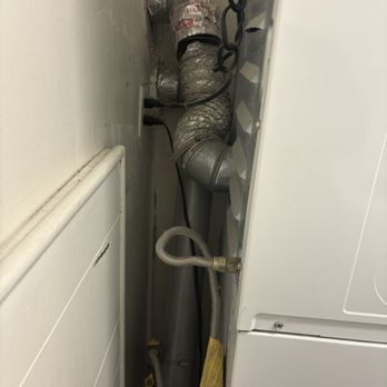 Wiseman Residential - Broken dryer exhaust piece that never was replaced. Lucky if the dryer didn't steal your quarters in the first place. - Apartments Near Me - Los Angeles, California