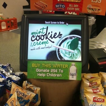 Sheetz - a sign for mint cookies cream - Convenience Stores Near Me - AUSTINTOWN, Ohio