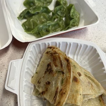 Juicy Dumpling - Vege dumplings and scallion pancake. - Dim Sum Near Me - Toronto, Ontario Juicy Dumpling - Vege dumplings and scallion pancake. - Dim Sum Near Me - Toronto, Ontario