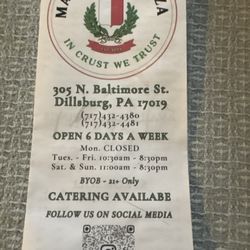 Mazzone's Pizza - New name same owner