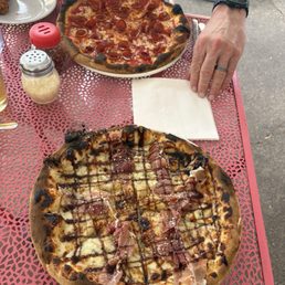 Pepperoni with hot honey and fig and pig Pepperoni with hot honey and fig and pig
