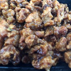 Grand Buffet - "Almond chicken" with no almonds? Unless they were ground up or something