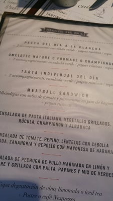 Menu photo 4 Bar du Marché Buenos Aires, C