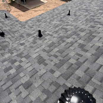 Mission Restoration - Black turbine and new roof vents to match the shingles - Roofing Near Me - Mesa, Arizona