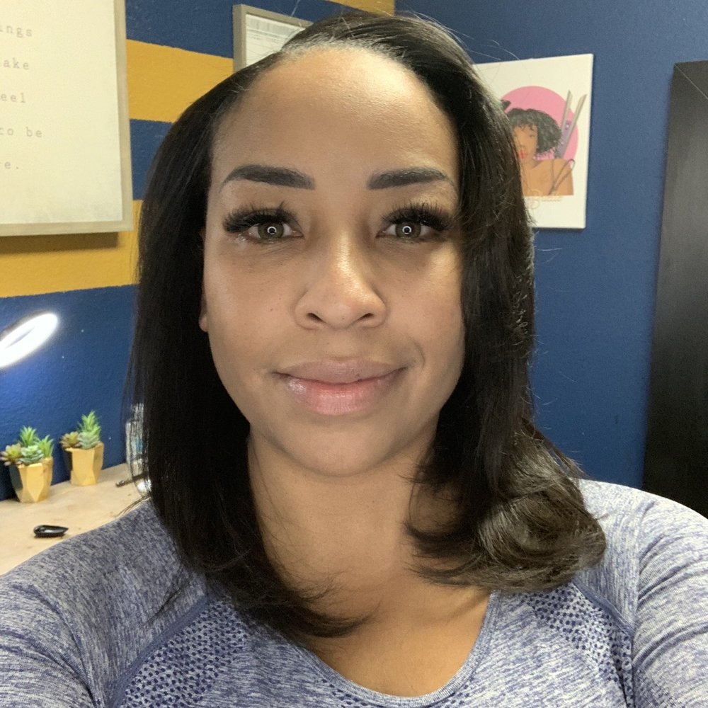 Keratin treatment and silk press I got done last week.