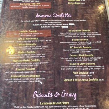 Sunfield Restaurant - Menu 7/2023 - Breakfast & Brunch Near Me - Ottawa, Illinois