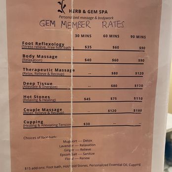 Herb & Gem Spa - Member rates 2023 - Massage Near Me - Philadelphia, Pennsylvania