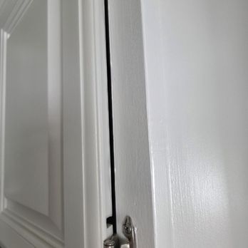 Destiny Painting - Rehung cabinet doors, made new holes. They have gaps and are all crooked. - Painters Near Me - Tacoma, Washington