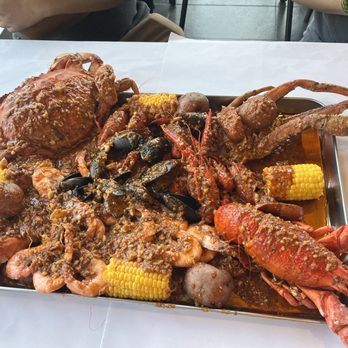 Kickin Kajun - Picture does not do this justice! The Dungenous crab was huge! - Cajun/Creole Near Me - Renton, Washington Kickin Kajun - Picture does not do this justice! The Dungenous crab was huge! - Cajun/Creole Near Me - Renton, Washington