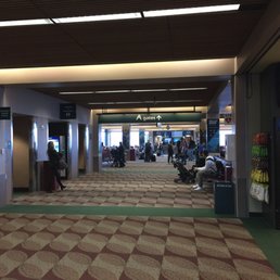 The A gates, upstairs.