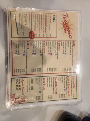 Menu photo 1 Taconora San Diego, CA Menu photo 1 Taconora San Diego, CA