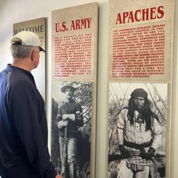 Fort Lowell Museum - Display about U.S. Army and Apache conflicts