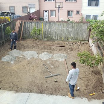 The Turf Depot - Site prep - framing and gravel base - Artificial Turf Near Me - San Carlos, California