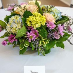 Debi Woods Calligraphy - Place card for guest at luncheon.