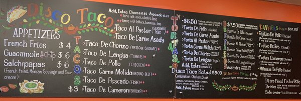 Menu photo 7 Disco Taco Chicago, IL