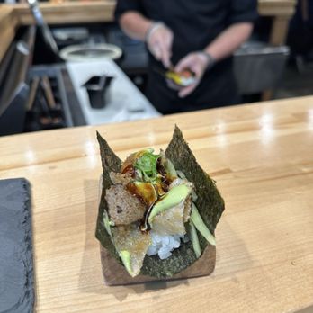 Sugo Hand Roll Bar - Salmon Skin - Sushi Bars Near Me - Seattle, Washington Sugo Hand Roll Bar - Salmon Skin - Sushi Bars Near Me - Seattle, Washington