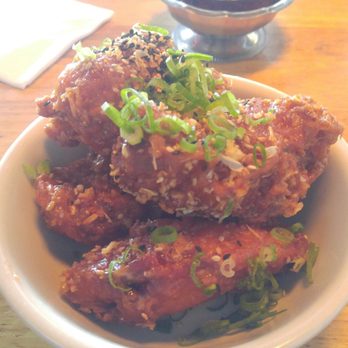 Alkaline - Sticky wings- too much breading but good flavor and super crunchy - Ramen Near Me - Norfolk, Virginia