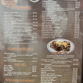Bob's Coffee Shop - Menu - Breakfast & Brunch Near Me - Ceres, California Bob's Coffee Shop - Menu - Breakfast & Brunch Near Me - Ceres, California
