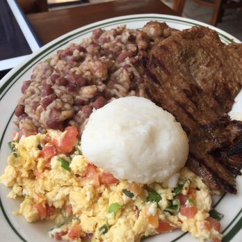 El Buen Sabor Bakery - #5 from the breakfast wall: Pericos con calentado y carne asada - Bakeries Near Me - Sunnyside, New York El Buen Sabor Bakery - #5 from the breakfast wall: Pericos con calentado y carne asada - Bakeries Near Me - Sunnyside, New York
