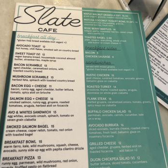 Slate Cafe - Nomad - Menu - Coffee & Tea Near Me - New York, New York