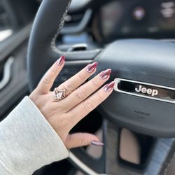 Chic Nails Lounge - Acrylic Full Set, with chrome and gel polish