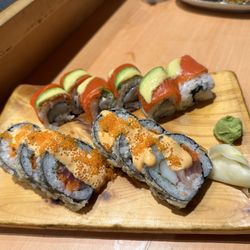 Sachi Sushi - Two of many.. rainbow and I can't remember. Both delicious.