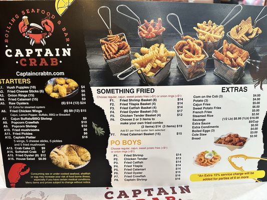Menu photo 2 Captain Crab Knoxville, TN Menu photo 2 Captain Crab Knoxville, TN