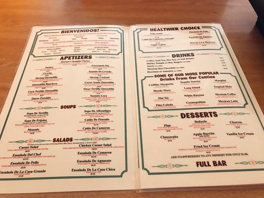Menu photo 8 Marieta's El Cajon, CA